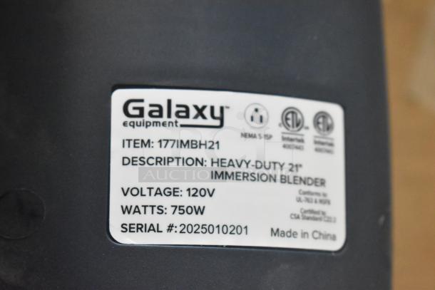 BRAND NEW SCRATCH AND DENT! Galaxy 177IMBH21 21" Heavy-Duty Variable Speed Immersion Blender - 1 hp. 120 Volts, 1 Phase. - Image 11 of 11