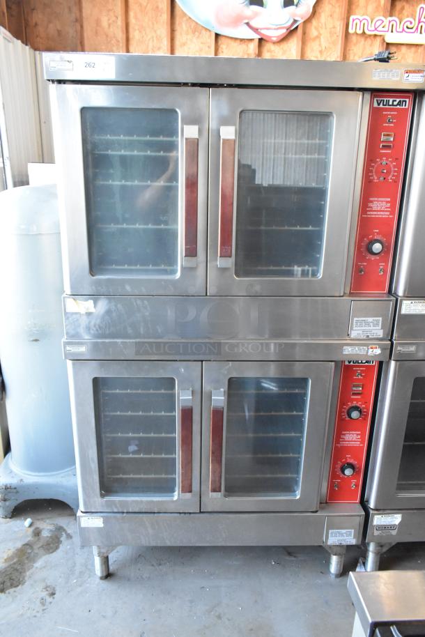 2 Vulcan Stainless Steel Commercial Propane Gas Powered Full Size Convection Oven w/ View Through Doors, Metal Oven Racks and Thermostatic Controls. 2 Times Your Bid! - Image 1 of 14