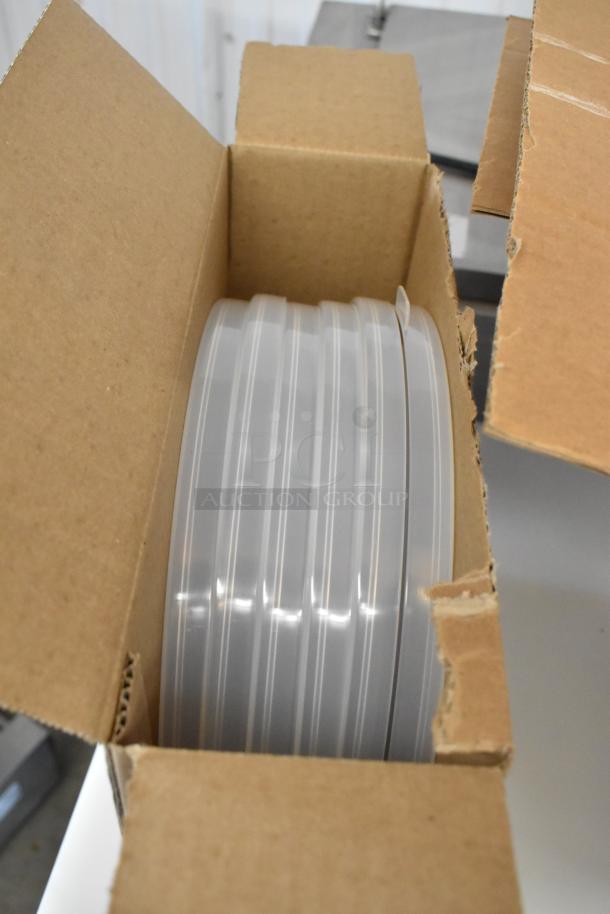 20 BRAND NEW SCRATCH AND DENT! Boxes Including RFS12PP190 Cambro 12 Qt. Translucent Round Polypropylene Food Storage Container and Boxes of 6 Cambro Round Food Storage Covers. The Container Boxes Have Either 2 or 4. 20 Times Your Bid! - Image 8 of 8