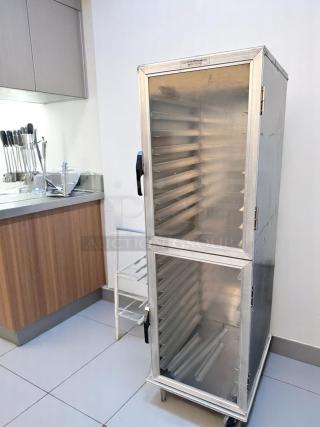 Excellent Condition – Lockwood CA72-RR18-S-L – Sheet Pan Rack Cabinet  – Holds 36 Pans – NSF Certified