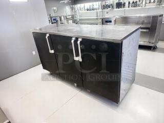 Excellent Condition –  Krowne – Approx. 72"W – REFRIGERATED WORKTOP CABINET – Triple Door – Fully Tested & Working!