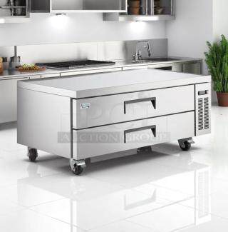Awesome Condition – Atosa Refrigerated Chef Base with 2 Drawers – Heavy-Duty Stainless – 115V – Fully Tested & Working!