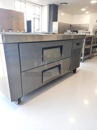 Excellent Condition – True TRCB-48 – 2-Drawer Undercounter Chef Base Refrigerator – 115V – Fully Tested & Working!