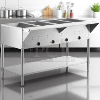 Awesome Condition – Avantco 177STE4SA – 4 Pan Electric Steam Table – 120V – Fully Tested & Working!