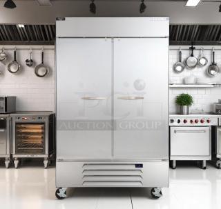 Awesome Condition – Beverage-Air HBR49-1-AVA-006 – Two Door – Reach-In Refrigerator – 115V – Fully Tested & Working!