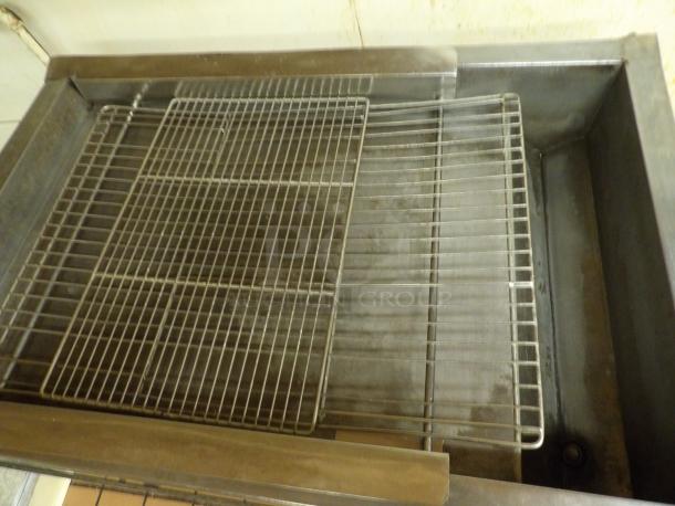 Large Donut Glazing Icing Table Solid Stainless Steel with Scoop, 4 dozen capacity on caster with bottom storage shelf - Image 3 of 6
