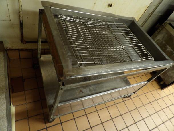 Large Donut Glazing Icing Table Solid Stainless Steel with Scoop, 4 dozen capacity on caster with bottom storage shelf - Image 4 of 6