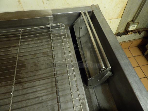 Large Donut Glazing Icing Table Solid Stainless Steel with Scoop, 4 dozen capacity on caster with bottom storage shelf - Image 5 of 6