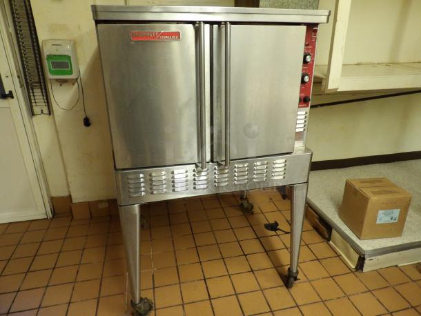 Blodgett Commercial Stainless Steel Electric Powered Single Stack Convection Oven! With Wired Oven Racks! On Legs! - Image 1 of 5