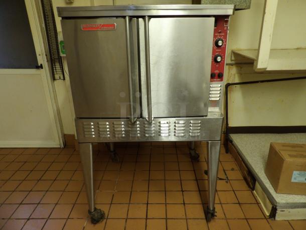Blodgett Commercial Stainless Steel Electric Powered Single Stack Convection Oven! With Wired Oven Racks! On Legs! - Image 2 of 5