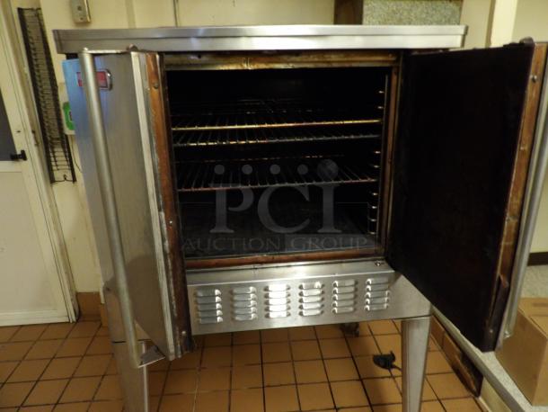 Blodgett Commercial Stainless Steel Electric Powered Single Stack Convection Oven! With Wired Oven Racks! On Legs! - Image 3 of 5