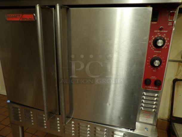 Blodgett Commercial Stainless Steel Electric Powered Single Stack Convection Oven! With Wired Oven Racks! On Legs! - Image 5 of 5