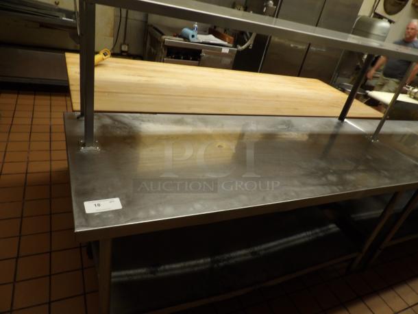 Stainless Steel Table with Lower and Upper Shelf - Image 1 of 5
