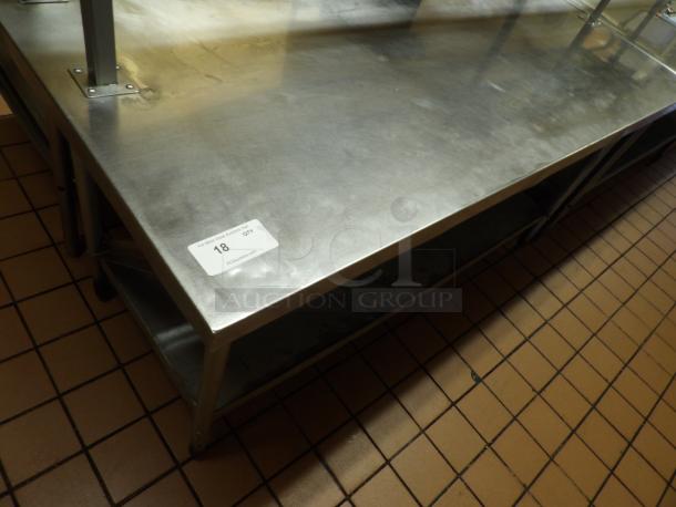 Stainless Steel Table with Lower and Upper Shelf - Image 2 of 5