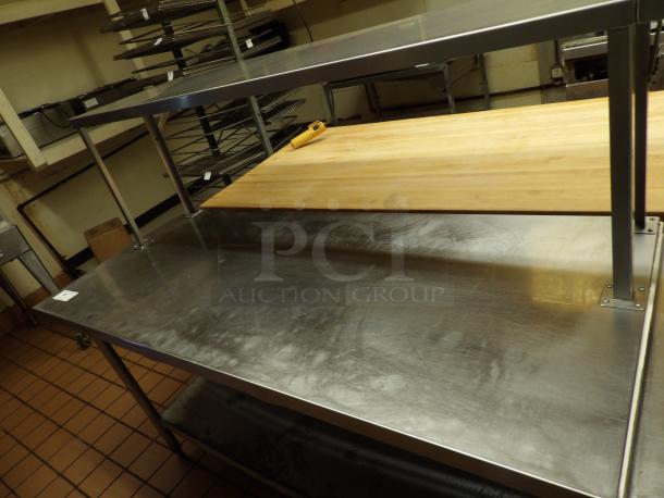 Stainless Steel Table with Lower and Upper Shelf - Image 5 of 5