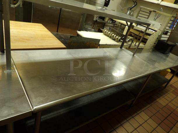 Stainless Steel Table with lower and upper shelf - Image 1 of 3