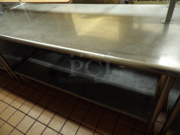 Stainless Steel Table with lower and upper shelf - Image 2 of 3