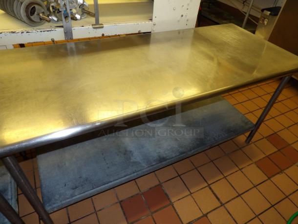 Stainless Steel Table with lower shelf - Image 2 of 3