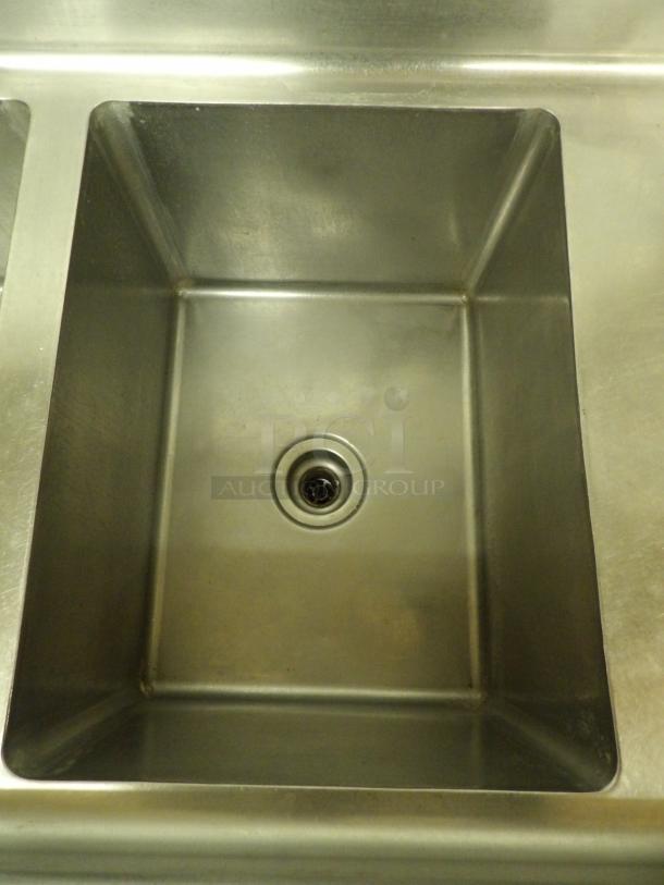 Advantage Stainless Steel Sink, 3 Bowl Sink with long faucet, with dual drying rack
3 Bowl 16" x 21" x 13-1/2" - Image 4 of 4