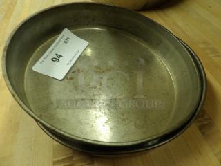 10-inch Round x 2" deep cake pan, 
both for same money