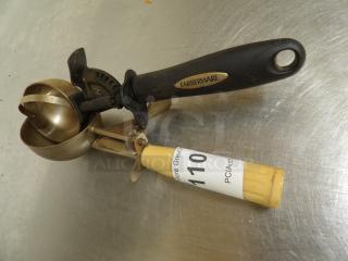 Thumb Press Disher /  Muffin Scoop,
 2 count same money