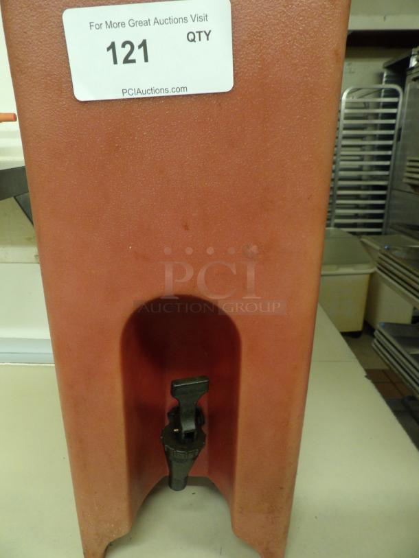 Cam Bro Coffee transporter, 50 OLCD5 Gallon Red Insulated Beverage Dispenser - Image 3 of 3