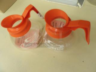 64 oz. Glass Coffee Decanter with Orange Handle by Avantco
2 x Bid - Item #1190787