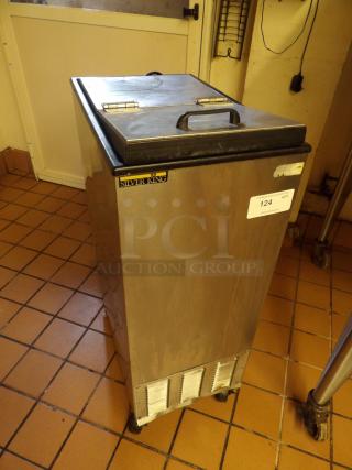 Silver King SKFS2/C2 Stainless Steel Commercial Mobile Ice Cream Dipping Cabinet on Commercial Casters. Tested and Working! - Item #1190789