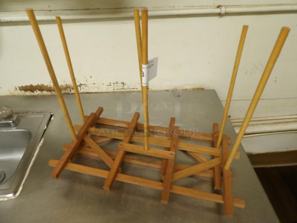 Doughnut Vertical Wood Display Stand - Image 2 of 2