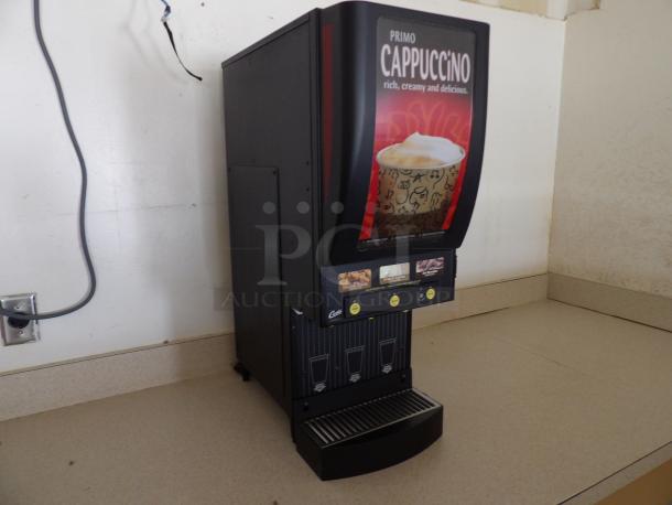 Curtis Cafe Series Primo PC3 Three Station Cappuccino Machine with Three 4 lb. Hoppers and Sign - 120V - Image 1 of 4