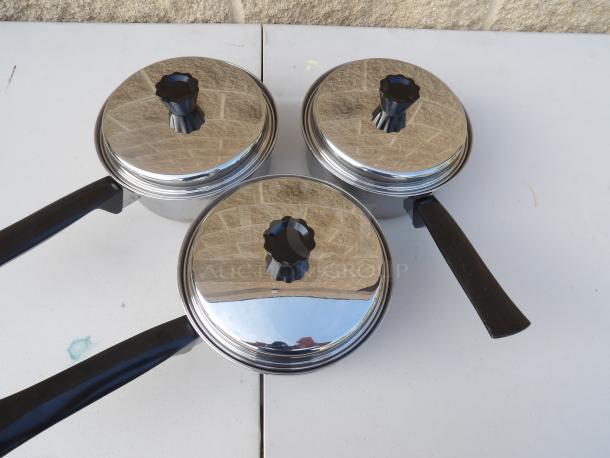 3 Saucepans 6 x 3 1/2 - Image 1 of 2
