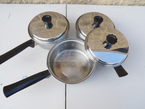 3 Saucepans 6 x 3 1/2 - Image 2 of 2