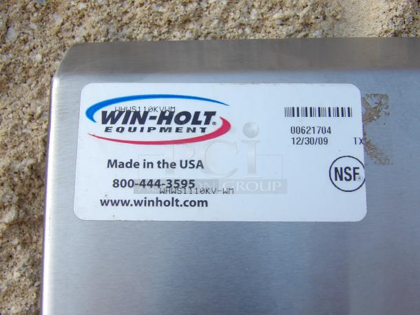 BRAND NEW SCRATCH AND DENT! Win holt WHWS1110-FV Stainless Steel Pedestal Base Hand Sink with Gooseneck Faucet. - Image 2 of 5