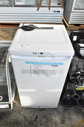 BRAND NEW SCRATCH AND DENT! 2024 Danby DH032A1W 3.2 Cu. Ft. White Solid Door Reach-In Medical Refrigerator. 115 Volts, 1 Phase.