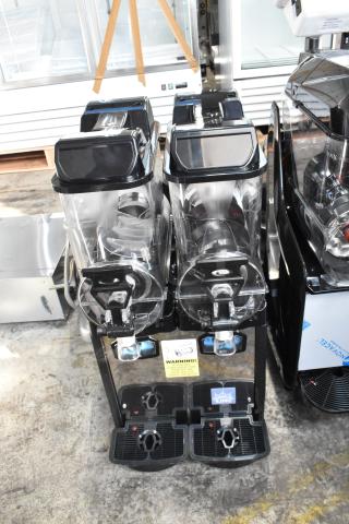 BRAND NEW SCRATCH AND DENT! 2024 Carnival King OASIS 2-10 Basic 382SM2 Double 2.6 Gallon Pourover Granita / Slushy / Frozen Beverage Machine. 115 Volts, 1 Phase.