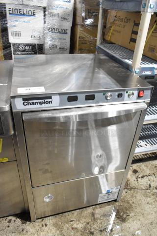 BRAND NEW SCRATCH AND DENT! 2025 Champion UH230B Stainless Steel Hi Temp High Temperature Undercounter Dishwasher. 120-280/230 Volts, 3 Phase.