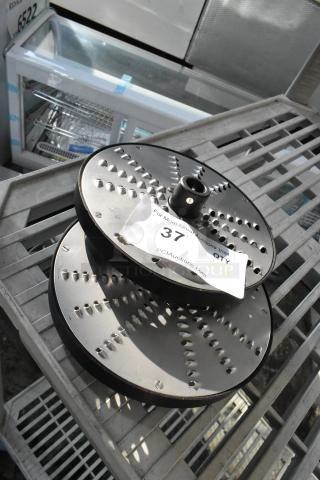 2 BRAND NEW SCRATCH AND DENT! Stainless Steel Grating Food Processor Blade. 2 Times Your Bid!