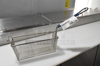 BRAND NEW SCRATCH AND DENT! Pitco® A4514901 13 1/4" x 5 5/8" x 5 3/8" Triple Size Fryer Basket with Front Hook