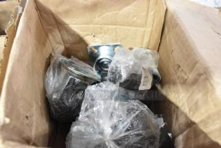 BRAND NEW SCRATCH AND DENT! Box of 8 Commercial Casters.