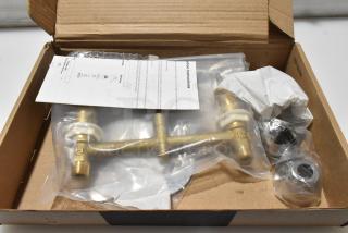 BRAND NEW SCRATCH AND DENT! 85721A35317AC Chicago Faucets 201-AE35-317ABCP Deck-Mounted Manual Sink Faucet with 8" Centers and 4" Wristblade Handles
