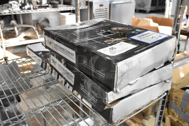 3 BRAND NEW SCRATCH AND DENT! Regency 600GKS3448 48" Stationary Gas Connector Hose Kit with 2 Elbows and Full Port Valve - 3/4". 3 Times Your Bid! - Image 2 of 7