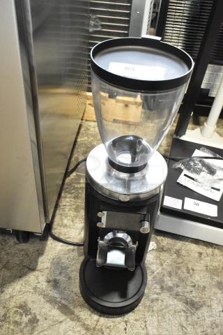BRAND NEW SCRATCH AND DENT! 2024 Mahlkonig E65W GBS 2.6 lb. Black Grind-by-Sync Espresso Grinder. 120 Volts, 1 Phase.