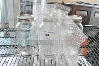 5 BRAND NEW SCRATCH AND DENT! Mason Jars. 5 Times Your Bid!