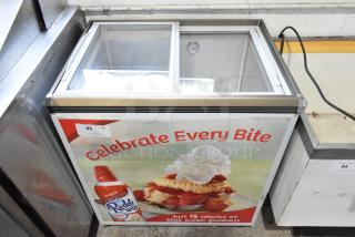 SC-142 Metal Chest Cooler Merchandiser on Commercial Casters. 115 Volts, 1 Phase.