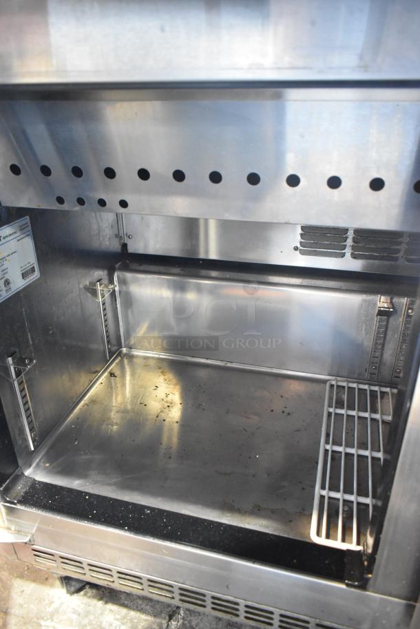 Everest EPBR2 Stainless Steel Commercial Sandwich Salad Prep Table Bain Marie Mega Top on Commercial Casters. 115 Volts, 1 Phase. Tested and Working! - Image 8 of 10