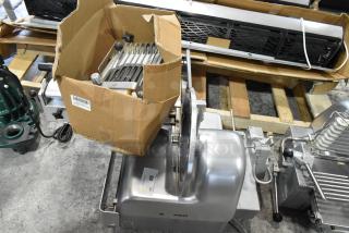 Bizerba 330 Metal Commercial Countertop Meat Slicer Stacker. 115 Volts, 1 Phase. - Item #1189922