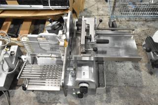 Bizerba 330 Metal Commercial Countertop Meat Slicer Stacker. 115 Volts, 1 Phase. - Item #1189923