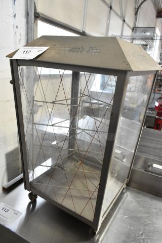 Mrs Robinsons Pies Metal Countertop Display Case Merchandiser.