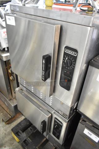 Hobart HO24EA3 Stainless Steel Commercial Electric Powered Single Deck Steam Cabinet. 208/240 Volts, 3/1 Phase. 2 Times Your Bid!