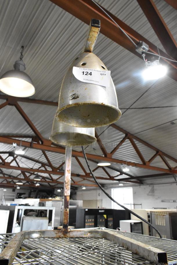 Metal Countertop 2 Head Warming Lamp. 115 Volts, 1 Phase. - Image 1 of 4